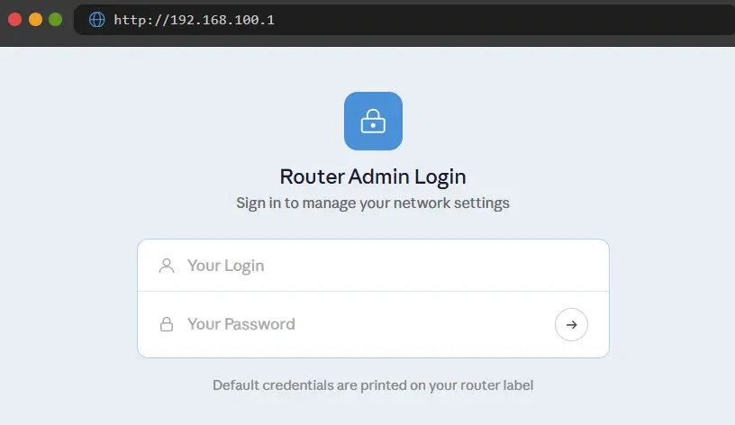 192.168.100.1 Login Easy Steps