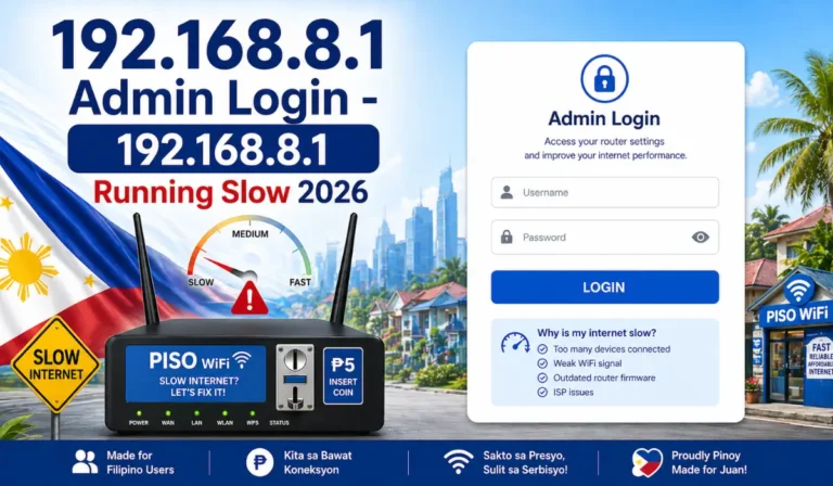 192.168.8.1 Admin Login - 192.168.8.1 Running Slow 2026